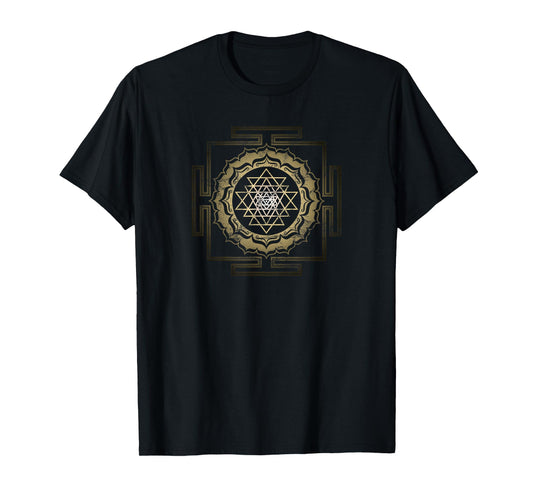 Shri Yantra Lotus Buddhism Meditation Sacred Geometry Zen T-Shirt