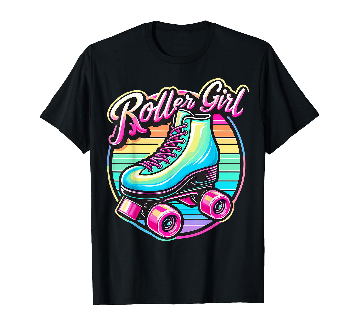 Roller Girl 90s 80s Roller Skates T-Shirt