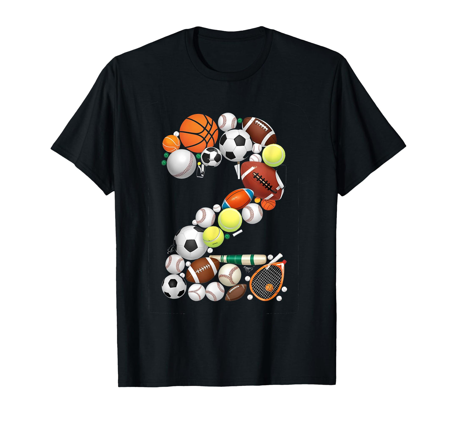 Born 2 Ball Sports Lover Multi-Sport design T-Shirt