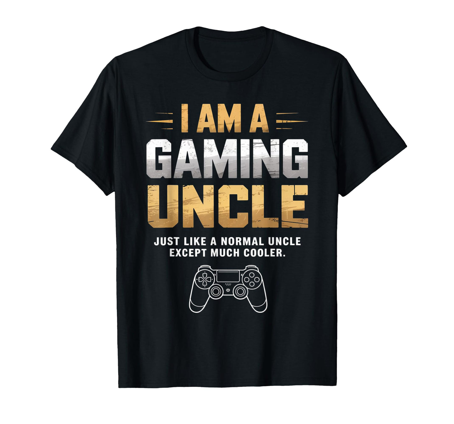 Gaming Uncle Cooler Than Normal Uncle for Mens Boys T-Shirt
