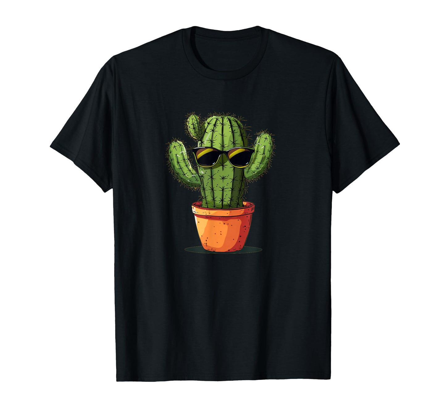 Cool Cactus Face with Sunglasses for Desert Cacti Lovers T-Shirt