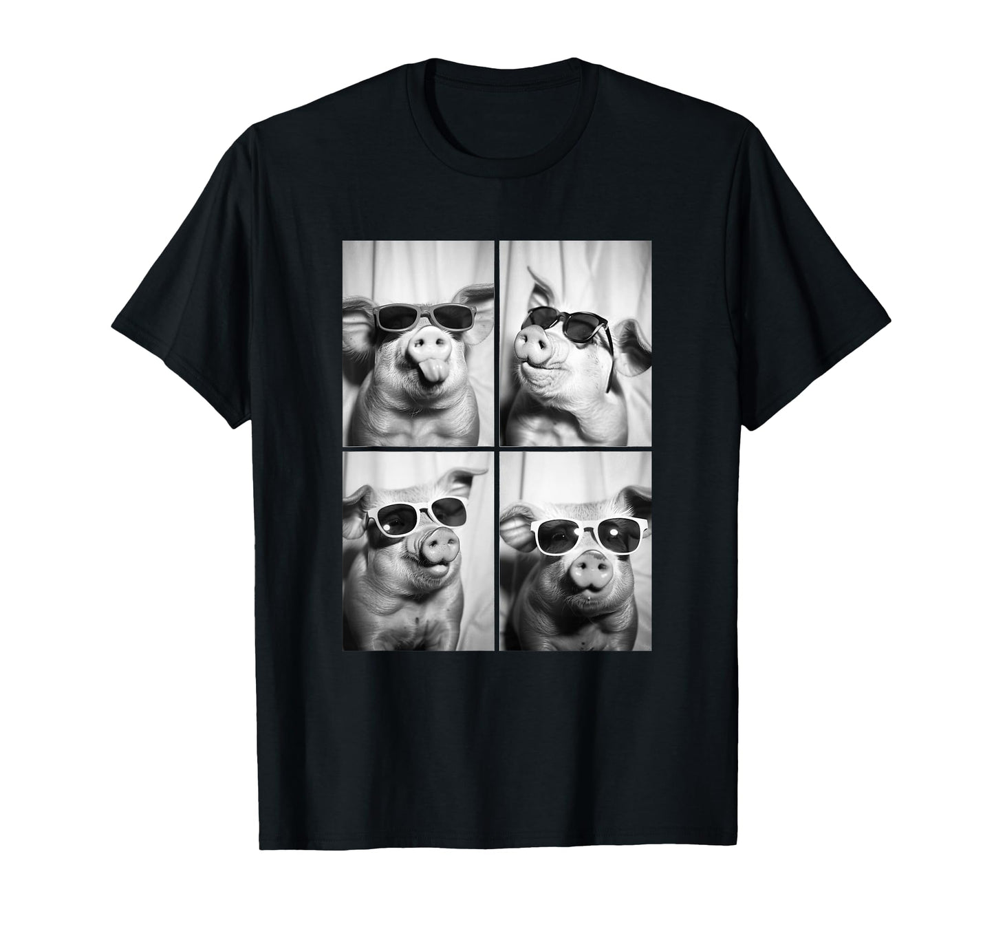 Funny Pigs with Sunglasses Cool Farm Animals Animal T-Shirt