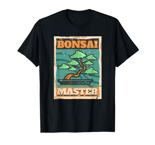 Vintage Bonsai Master Funny Bonzai Tree Lover Men Women T-Shirt