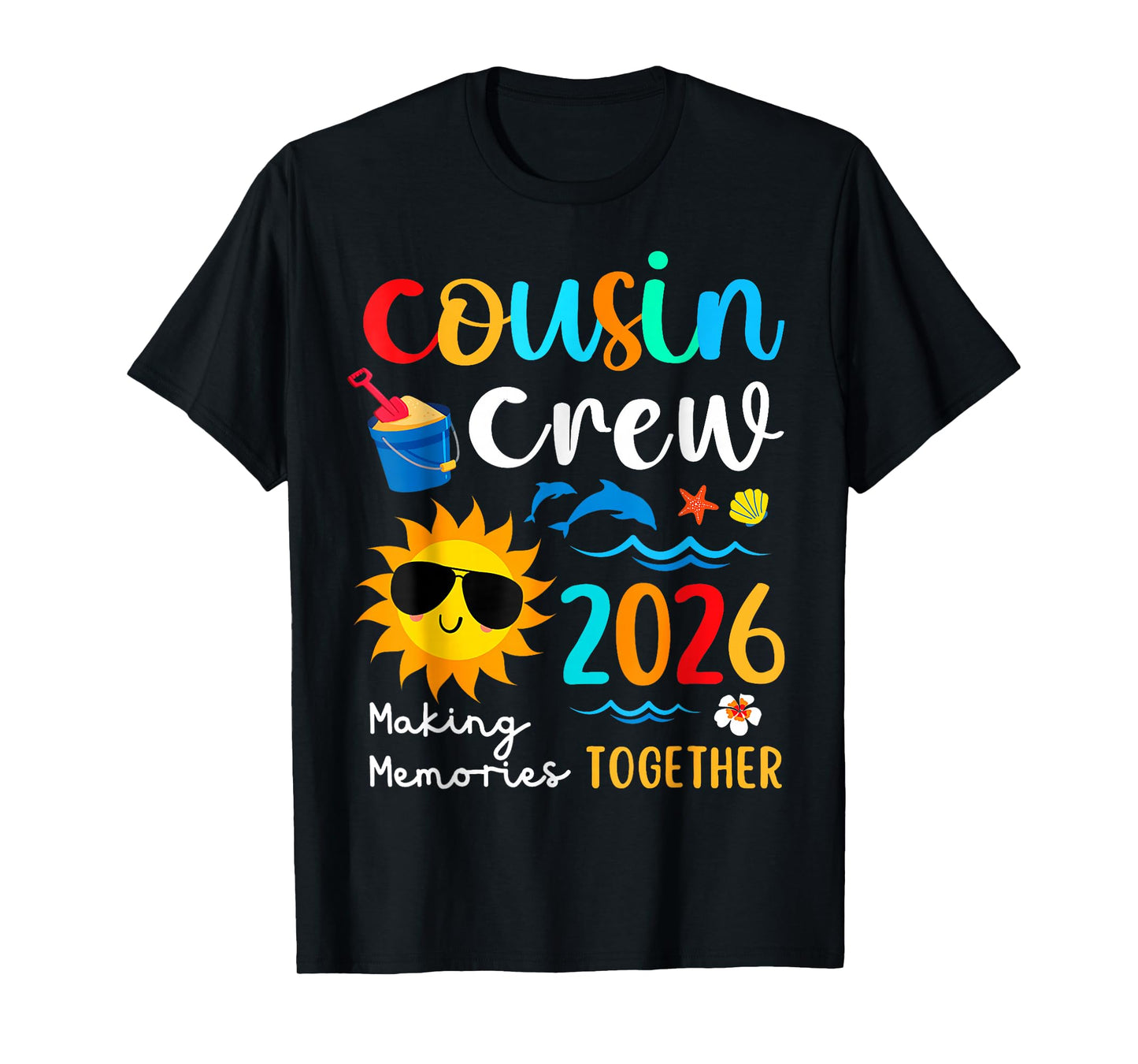 Cousin Crew 2026 Summer Vacation Beach Family Trips Matching T-Shirt