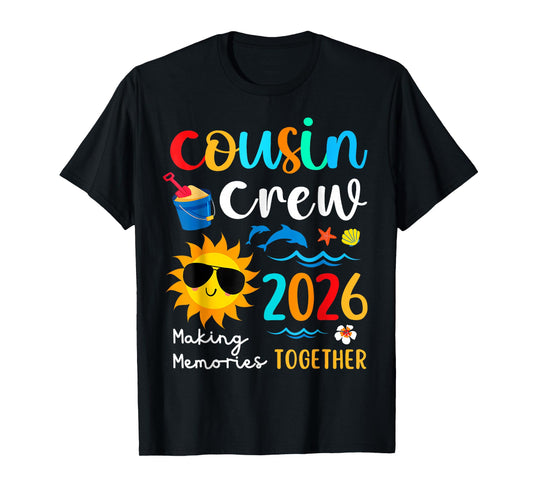 Cousin Crew 2026 Summer Vacation Beach Family Trips Matching T-Shirt