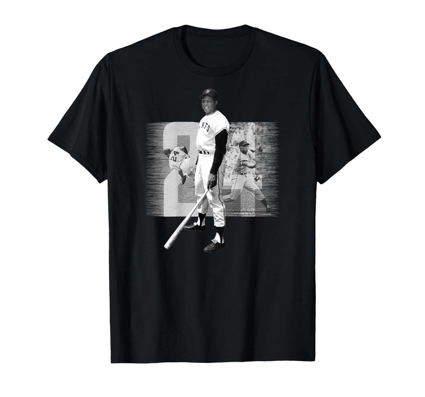 Willie Mays_001_Back Printed T-Shirt