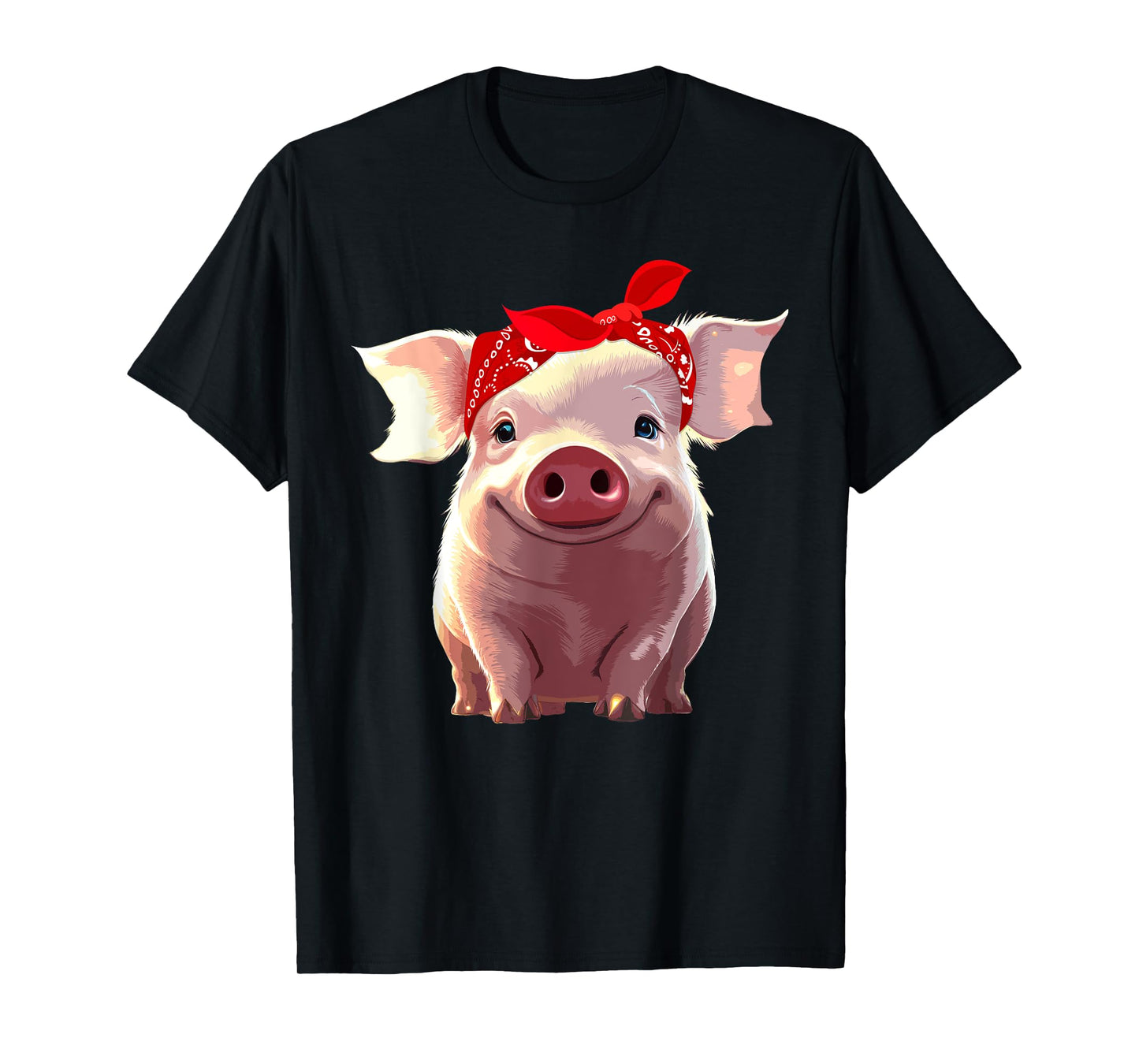 Funny Pig Design For Women Girls Kids Toddlers Piggy Lovers T-Shirt