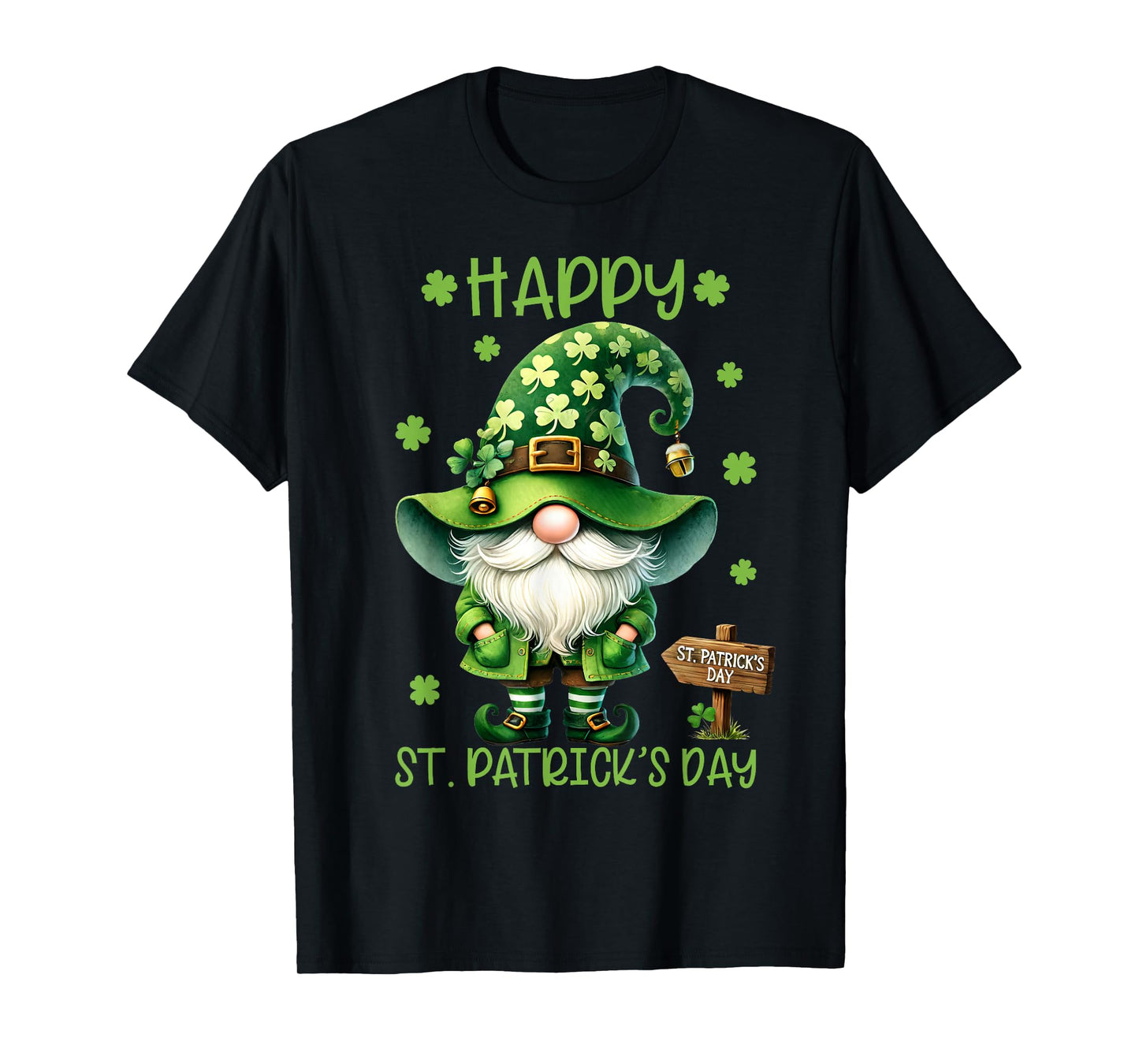 Happy St. Patrick's Day Gnomes Funny Men Women T-Shirt