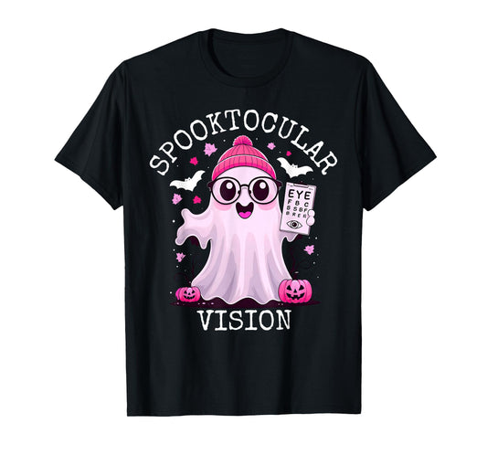 Spooktocular Vision Optometry Ghost Halloween Eye Doctor T-Shirt