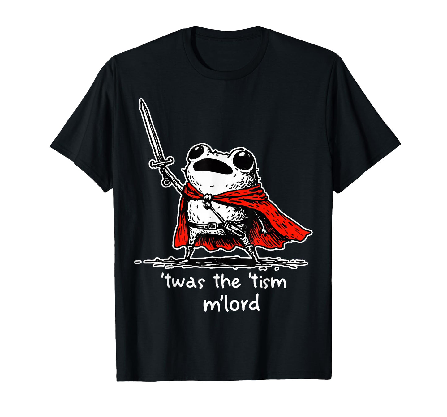 Vintage Frogs Meme TWAS The Tism M Lord Frog Witch Funny T-Shirt