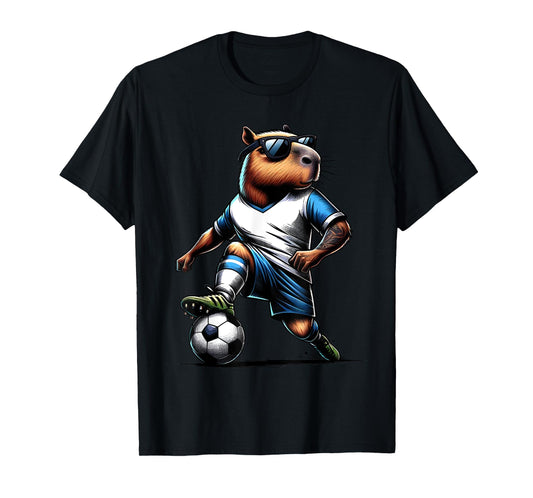 Soccer Capybara Sport - Soccer Player T-Shirt
