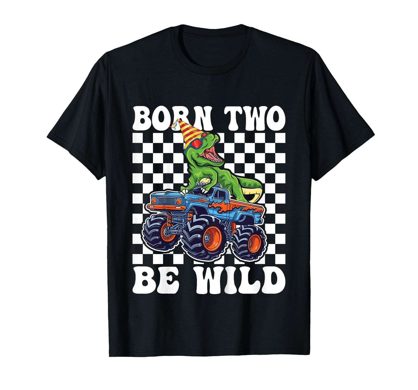 2nd Birthday Monster Truck 2 Year Old Boys 2nd Party T-Shirt