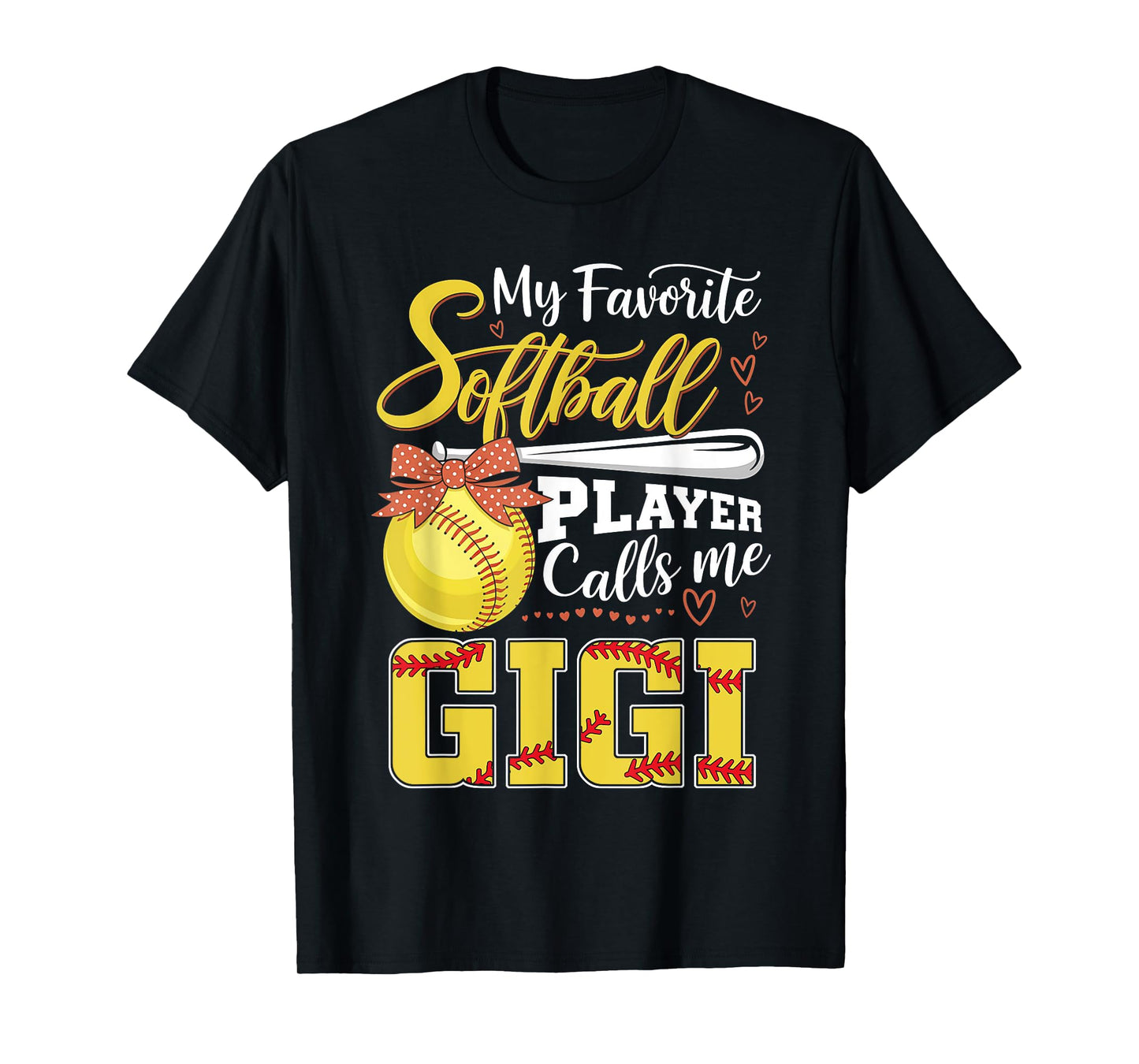 My Favorite Softball Player Calls Me Gigi Tee Mothers Day T-Shirt
