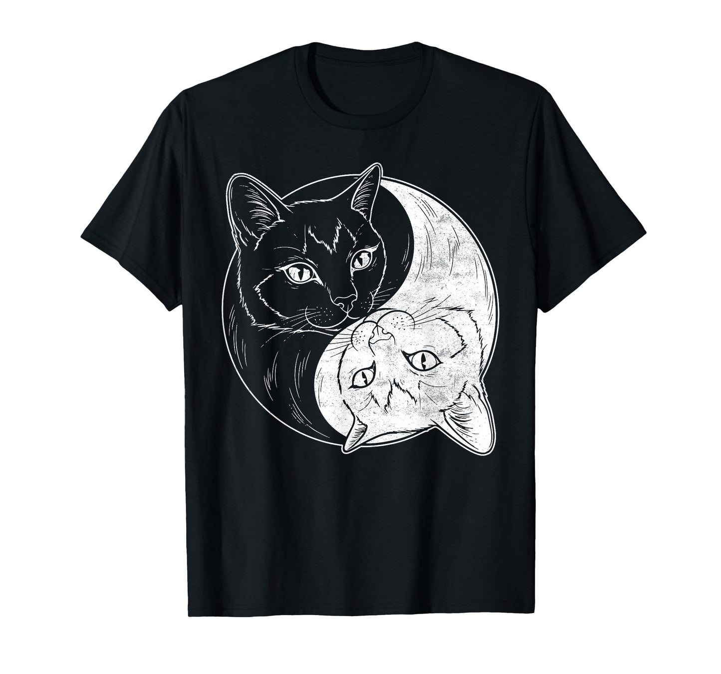 Yin Yang Cats Chinese Art Taoism Cute Kitten Lover T-Shirt