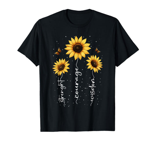 Inspirational Daisy Floral Cute Daisies Flower Nature Lover T-Shirt