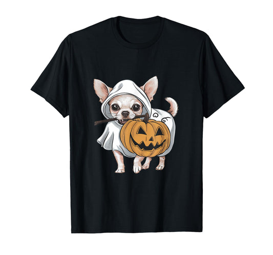 Chihuahua Ghost Dog Halloween T-Shirt