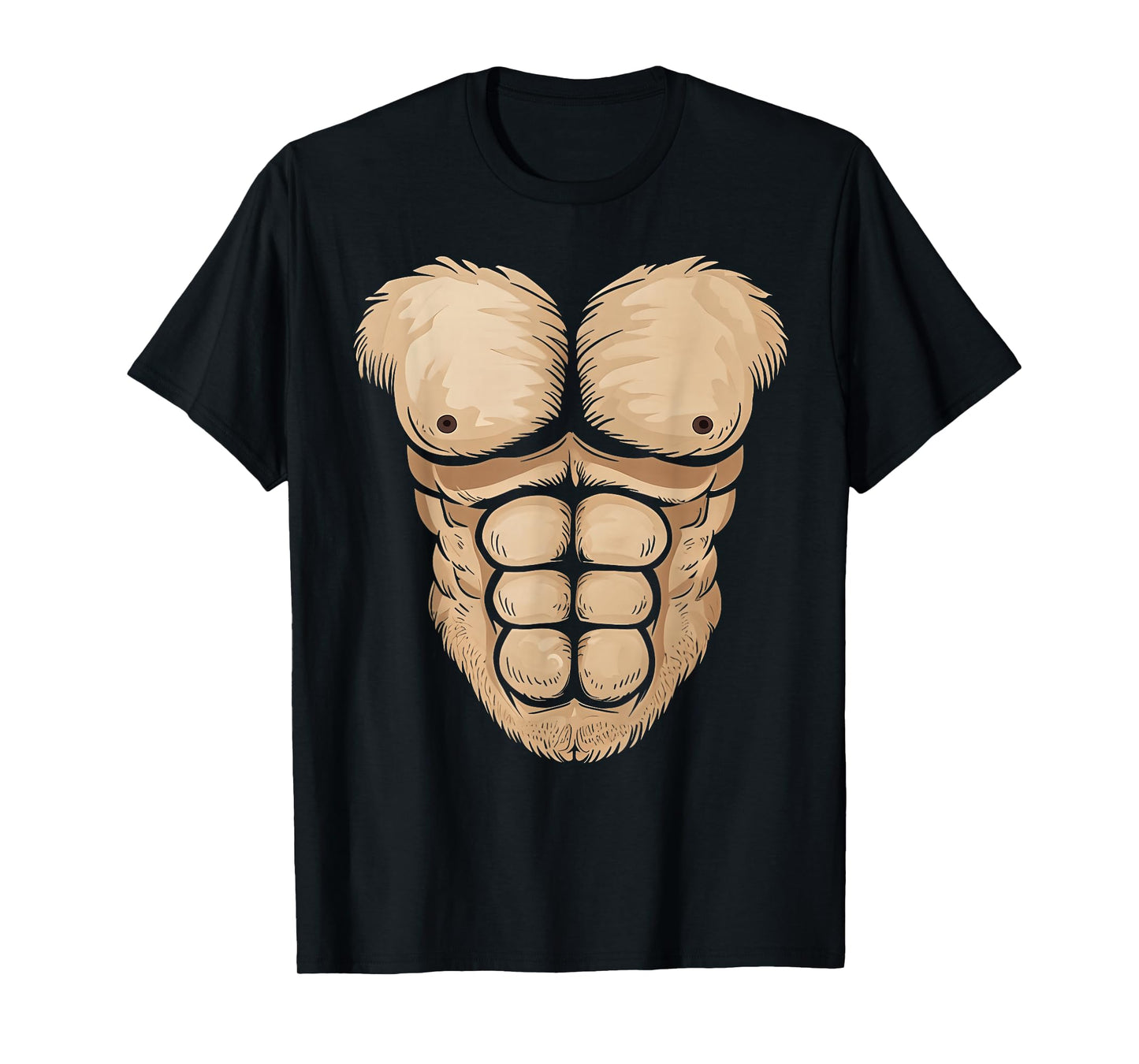 Halloween Gorilla Monkey Belly Chest Costume Men Boy Kid T-Shirt