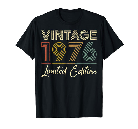 Vintage 1976 Limited Edition 50-Year-Old Gifts 50th Birthday T-Shirt