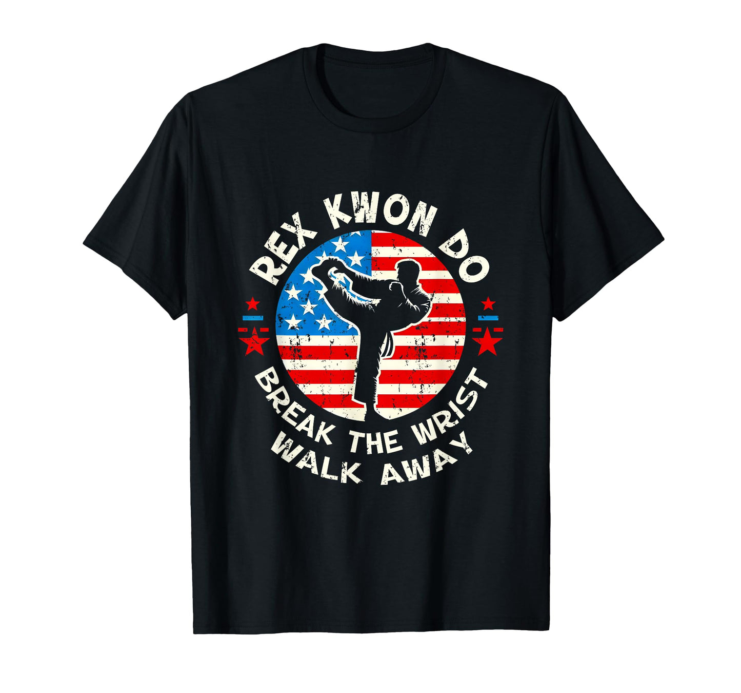 Rex Kwon Do American Flag Taekwondo Martial Art Sport T-Shirt