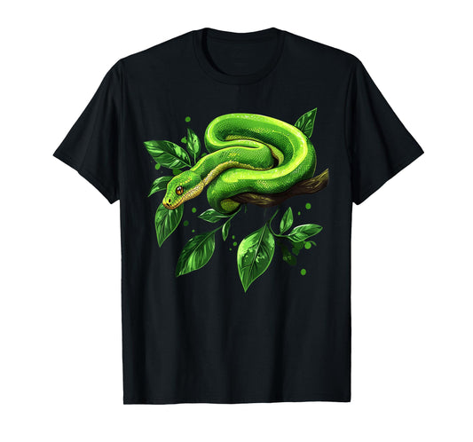 Green Tree Python Owner Reptiles for Snake Lover T-Shirt