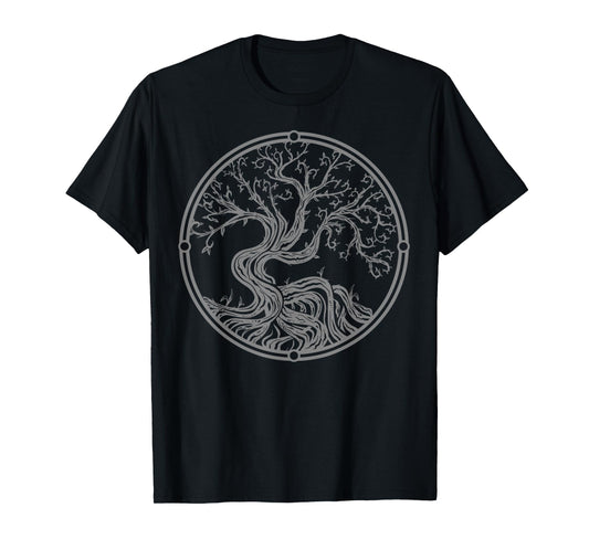 Tree Yggdrasil Viking Celtic Norse Life Symbol T-Shirt