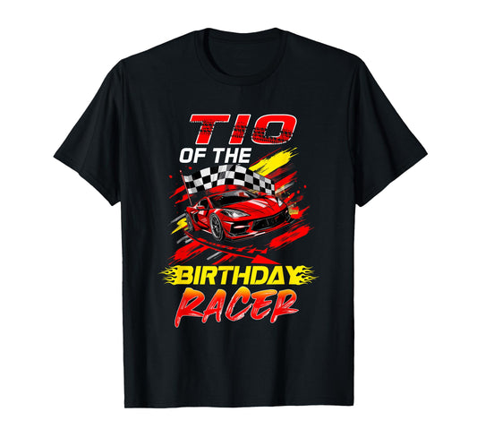 Tio Of The Birthday Racer Race Car Party Family Matching T-Shirt