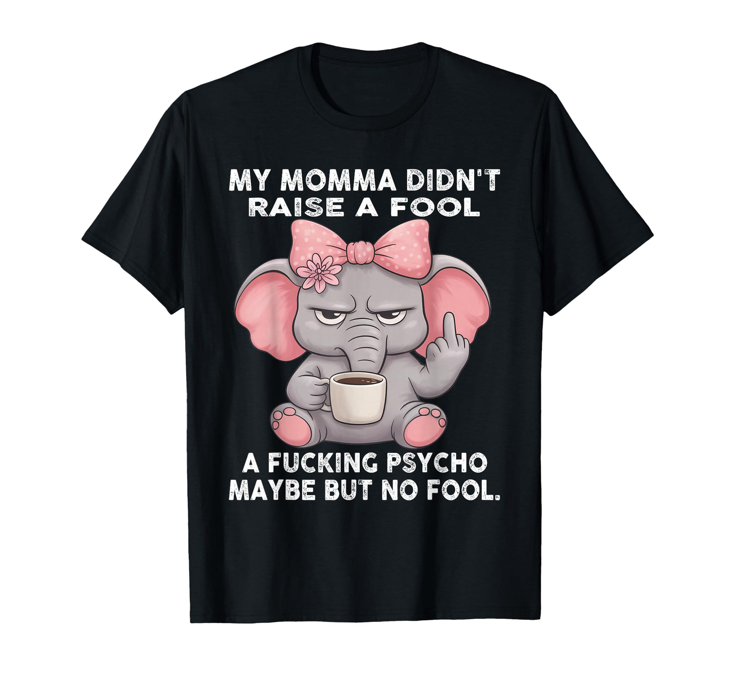 My Momma Didn't Raise A Fool A Fucking Psycho Maybe But No T-Shirt