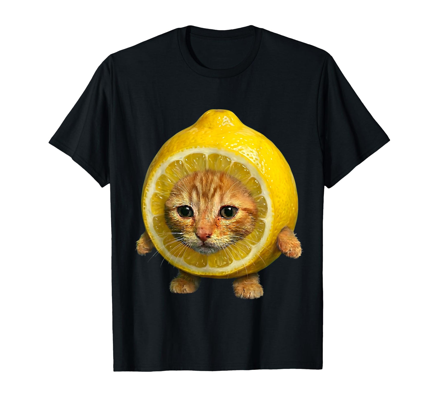 Cute Lemon Cat Happy lemoncat Meme Kitty Cat Lovers Meme Tee T-Shirt