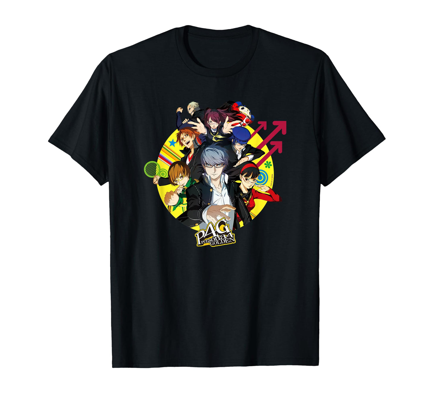 Persona 4 Golden All Characters Keyart ATLUS T-Shirt