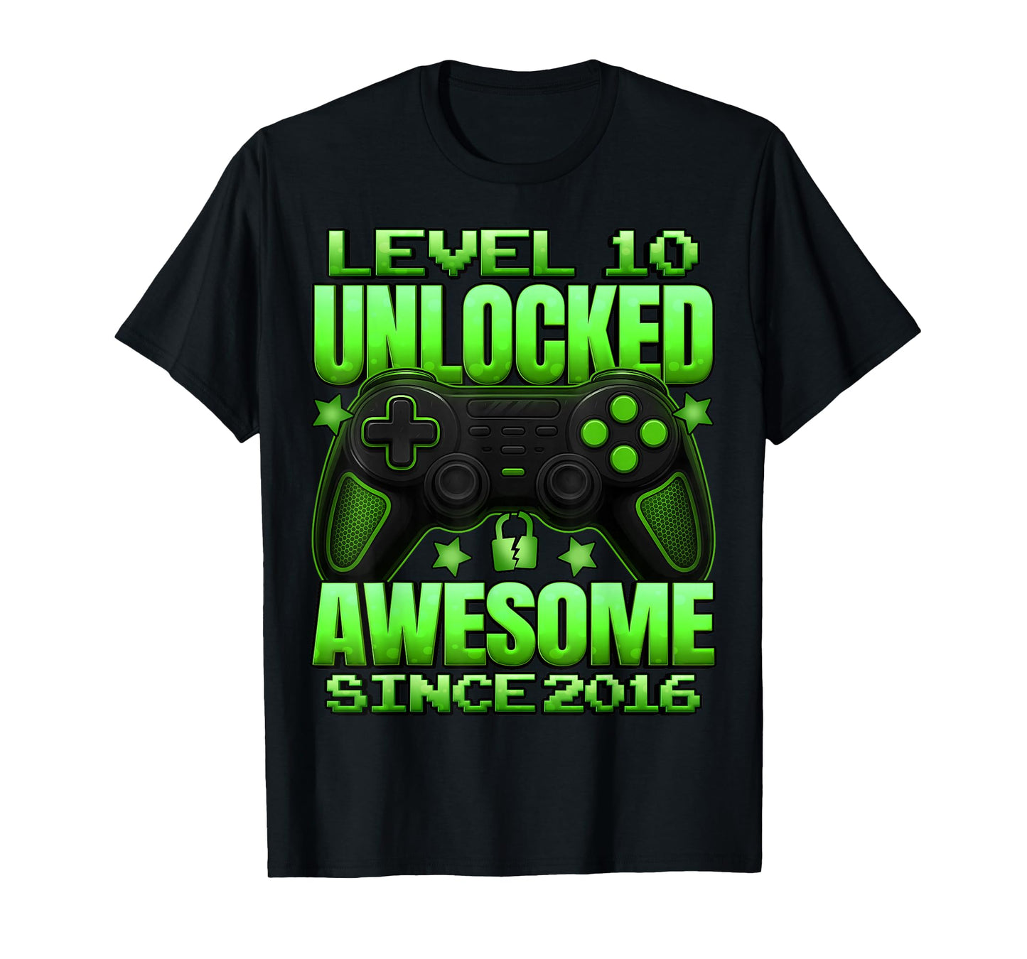 Level 10 Unlocked 10 Year Old Gifts Boys 10th Birthday Boy T-Shirt
