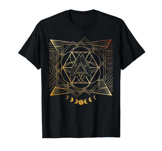Sacred Geometry for a Spiritual Zen Gothic Mandala T-Shirt