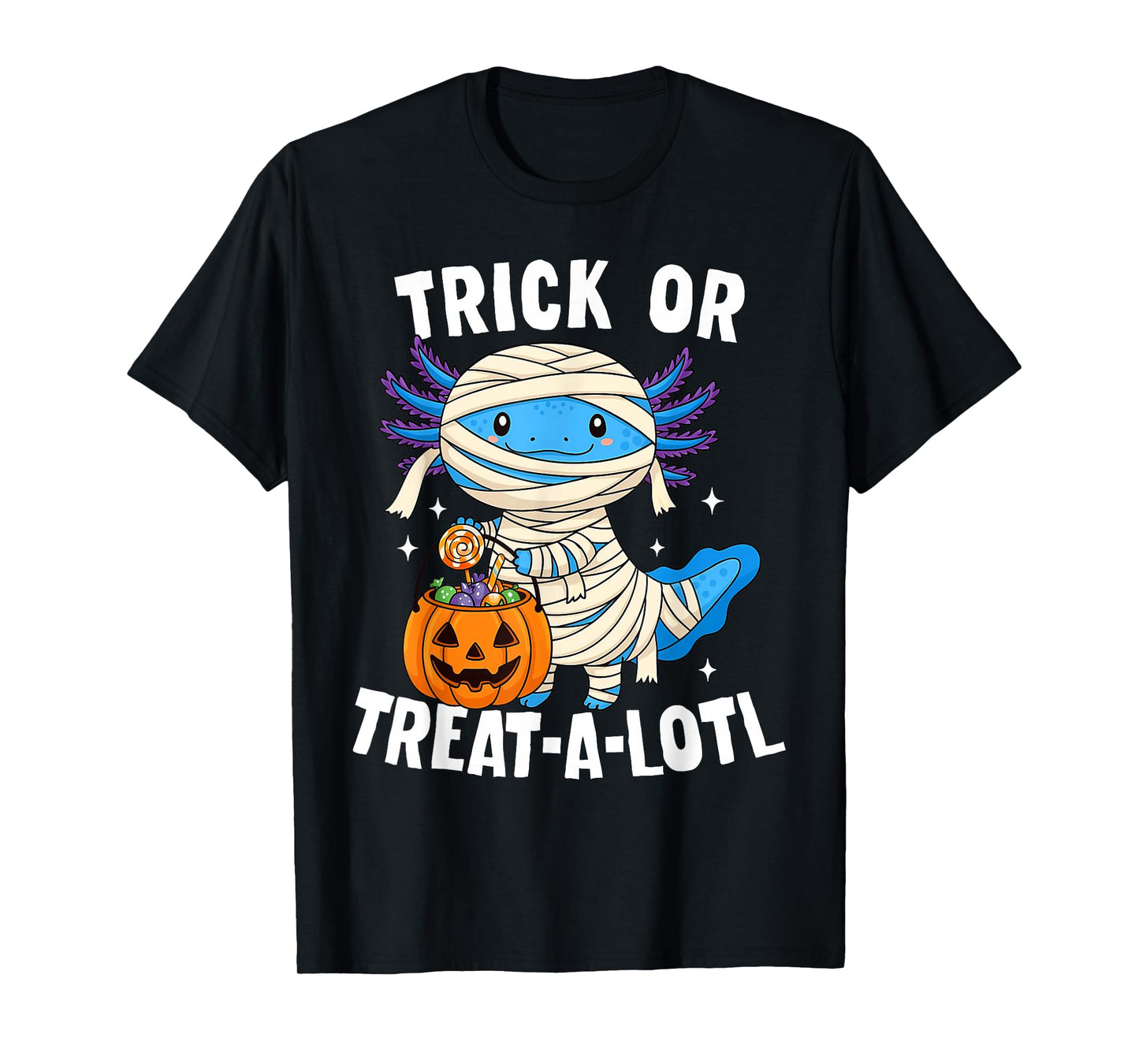 Trick Or Treat-a-Lotl Axolotl Halloween Costume Toddler Kids T-Shirt