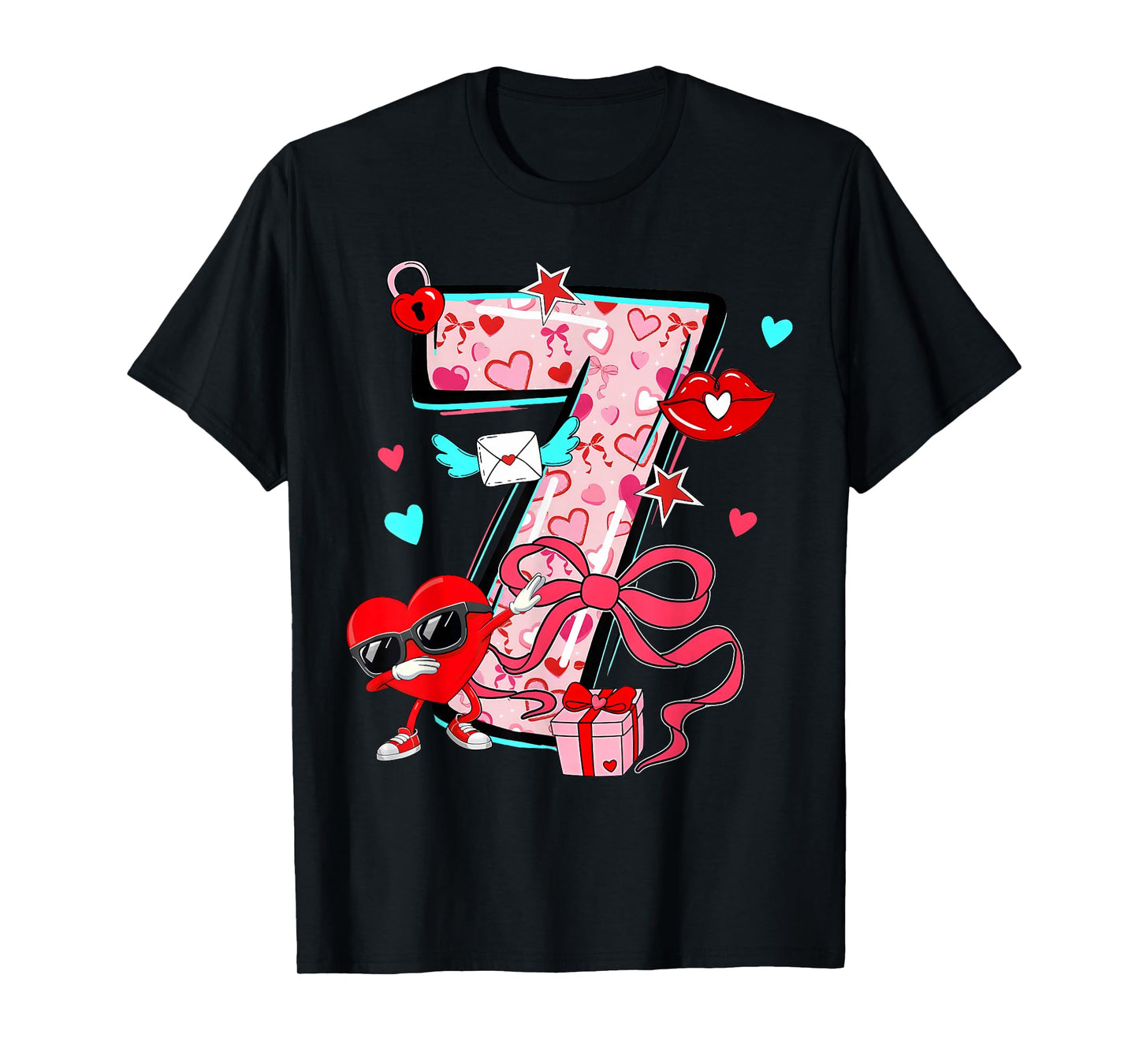 Valentine 67 Six Seven Meme Dabbing Hearts Matching Couple T-Shirt