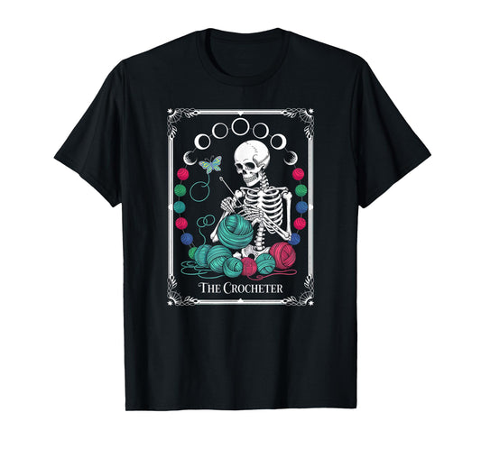 The Crocheter Tarot Card Funny Yarn Design T-Shirt