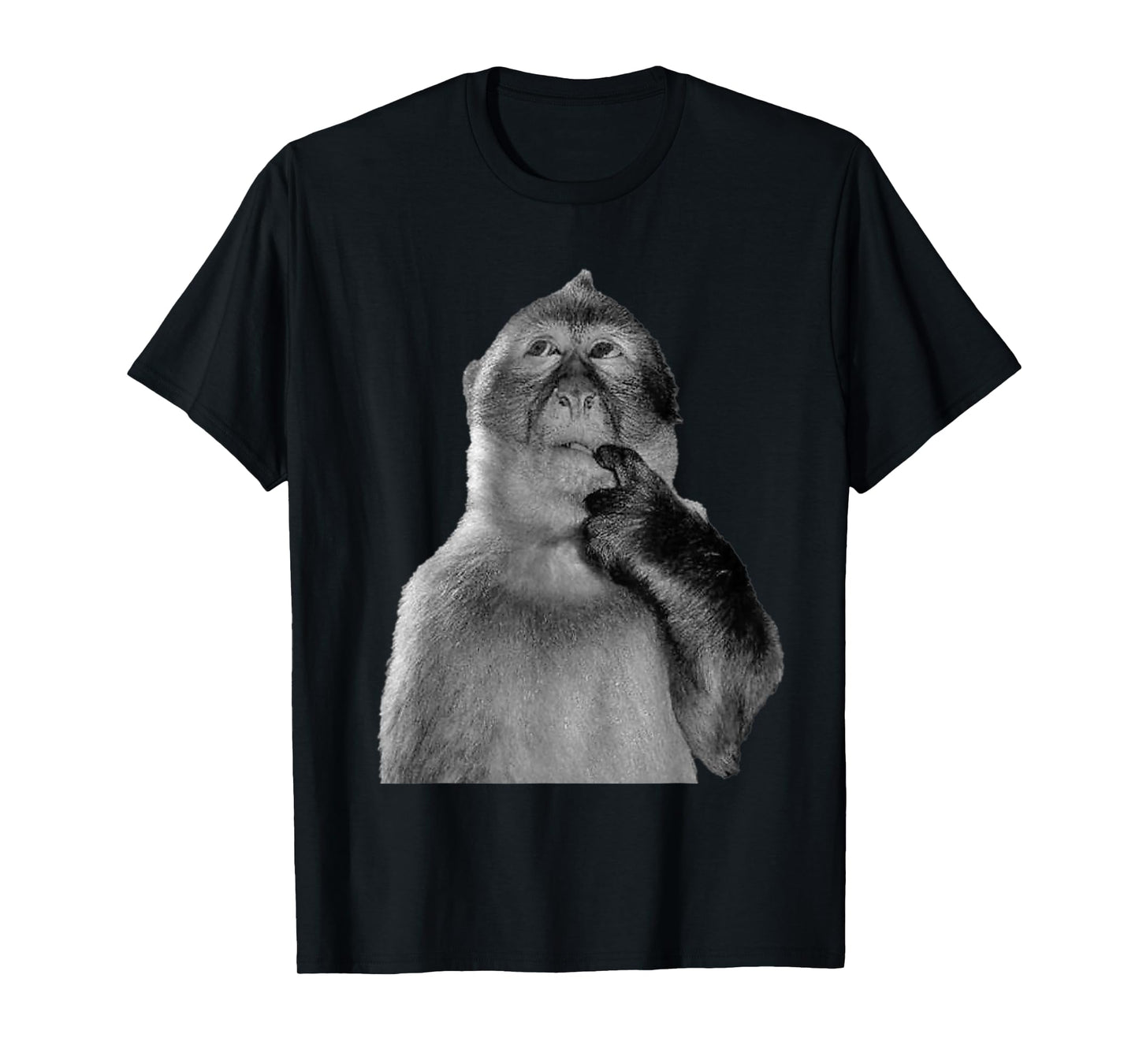 Thinking Monkey Meme T-Shirt
