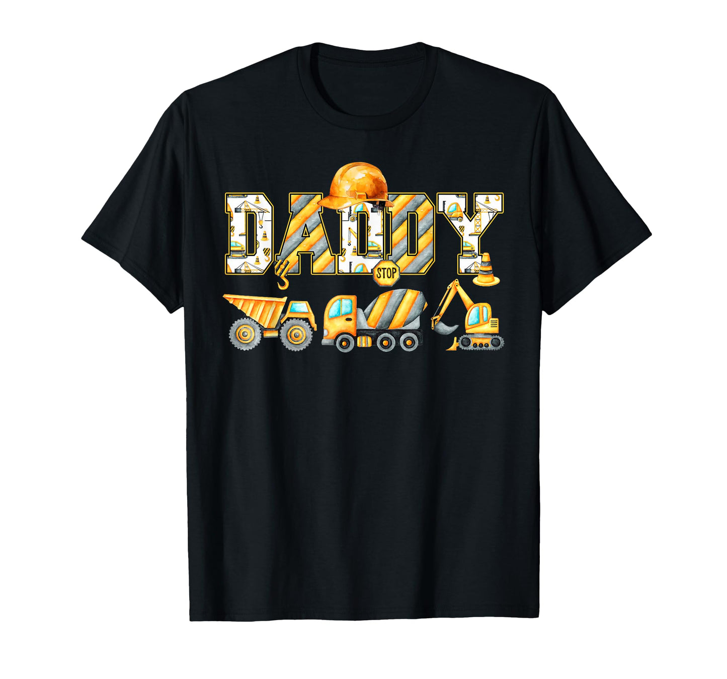 Funny Daddy Construction Excavator Kids Matching Family T-Shirt