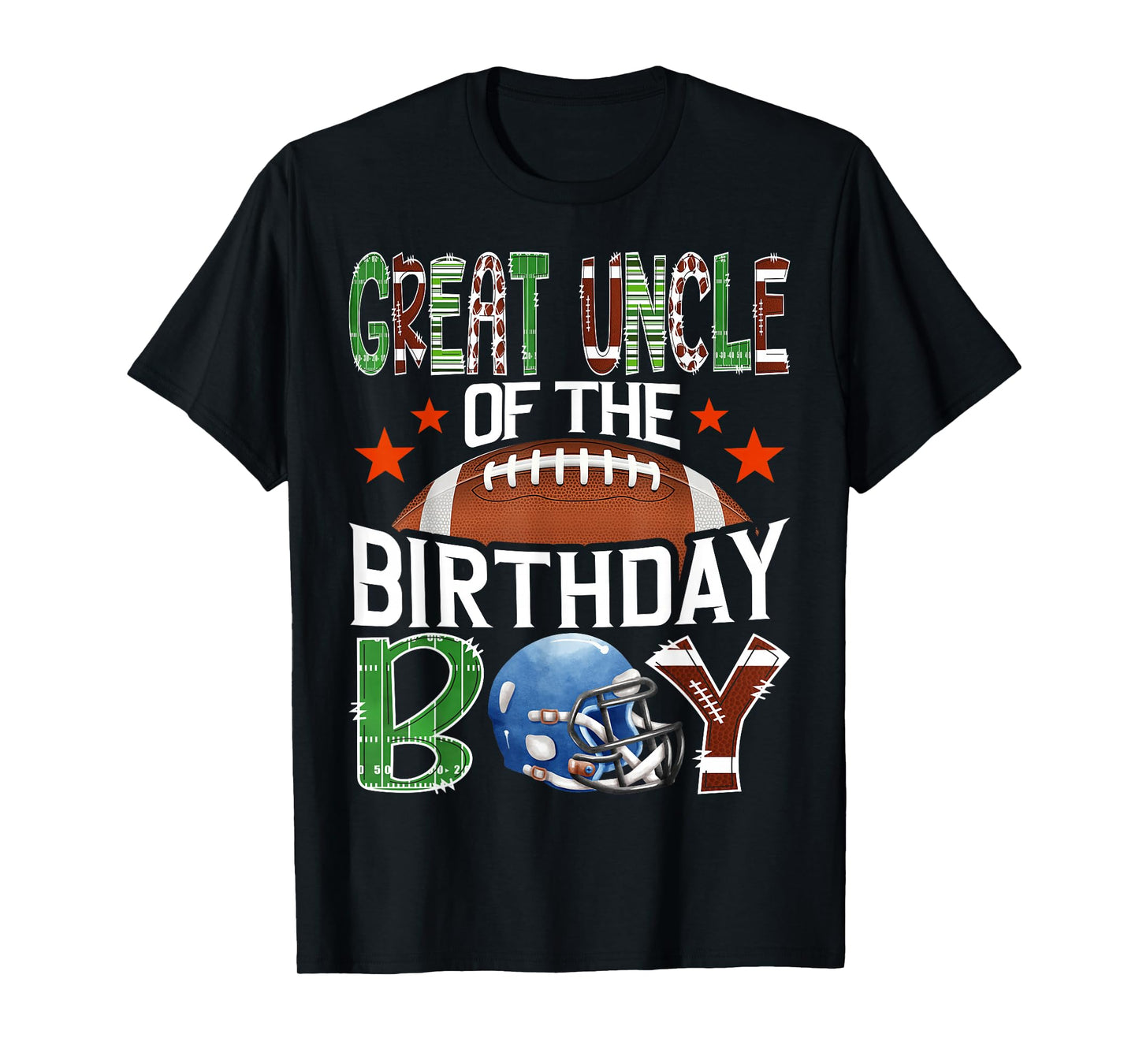 Great Uncle of The Birthday Boy Game Day Football Lover T-Shirt