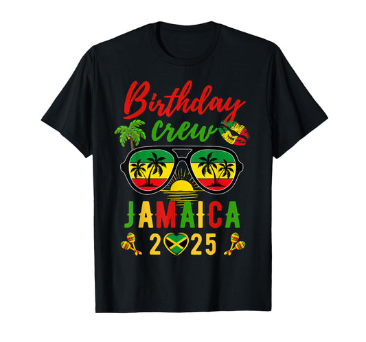 Birthday Queen King Jamaica Girls Trip 2025 Women Matching T-Shirt