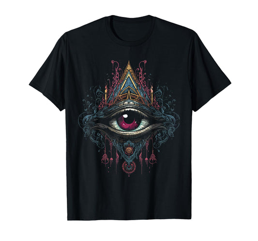 Mystic Goth Art - Dark Magic and Esoteric Apparel Third Eyeball Goth Eye Spiritual Enlightenment Witchcraft T-Shirt