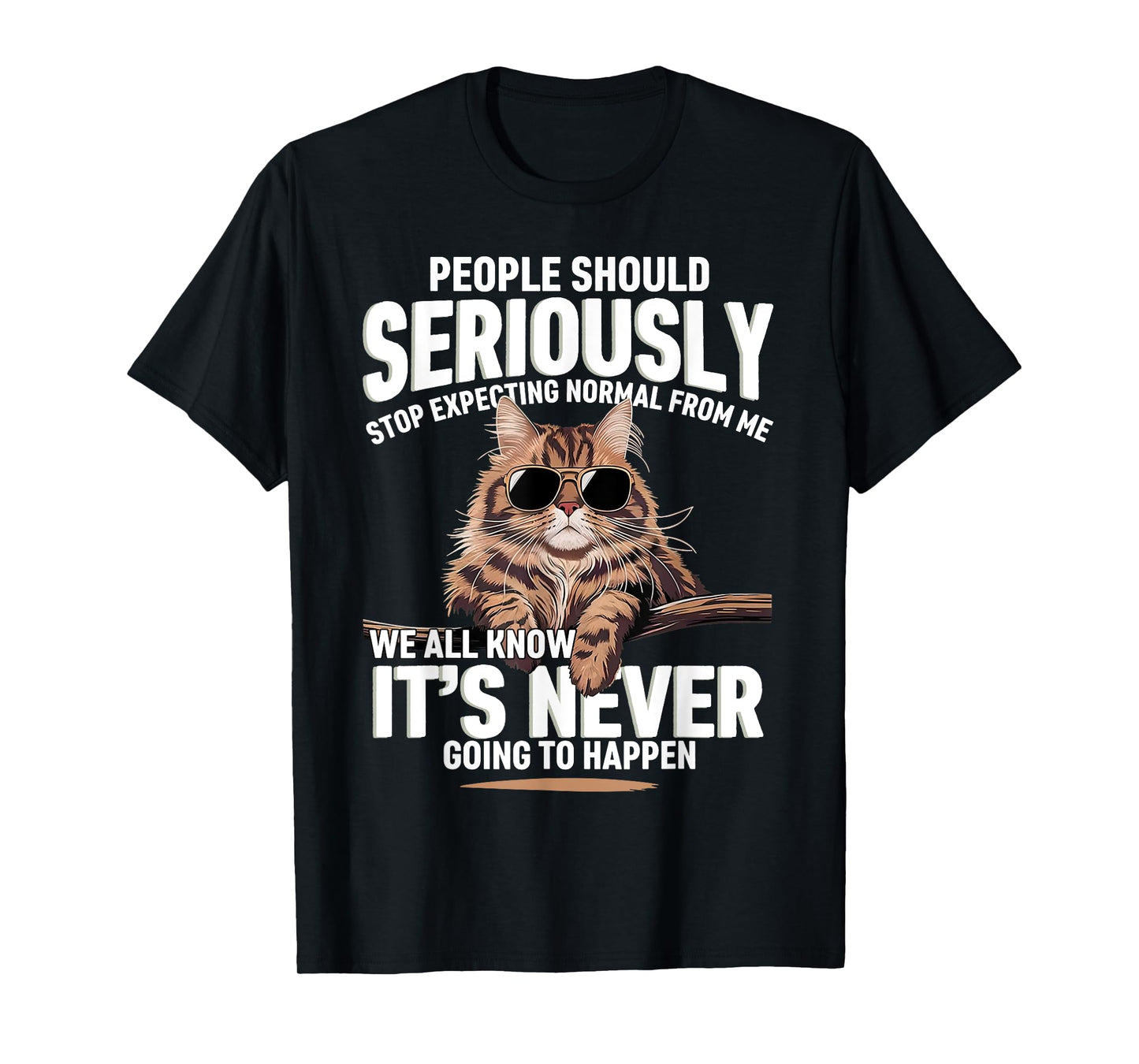 People Should Seriously Stop Expecting Normal From Me Funny T-Shirt