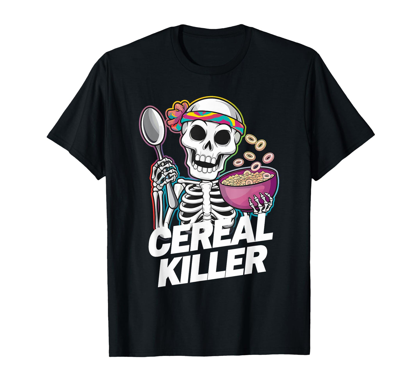 Cereal Killer Halloween Love Cereal Funny Cereal T-Shirt