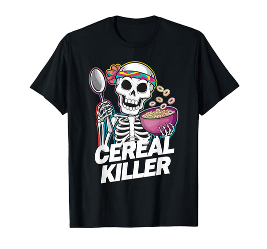 Cereal Killer Halloween Love Cereal Funny Cereal T-Shirt