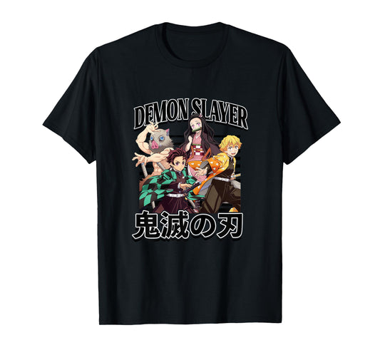 Demon Slayer: Kimetsu no Yaiba Tanjiro Zenitsu Inosuke Cast T-Shirt