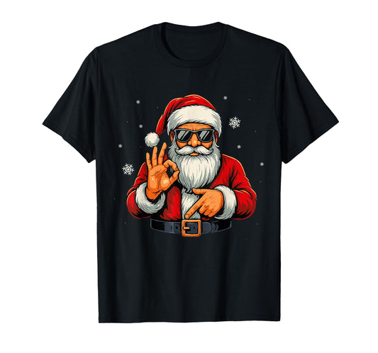 Funny Six Seven 6 7 Meme Santa Men Boys 67 Christmas T-Shirt