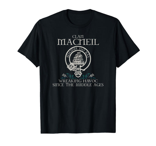 Clan MacNeil Crest, Surname, Scottish Heritage Vintage T-Shirt