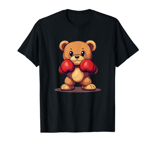Knockout Teddy Bear with Boxing Gloves for a Punchy Look T-Shirt