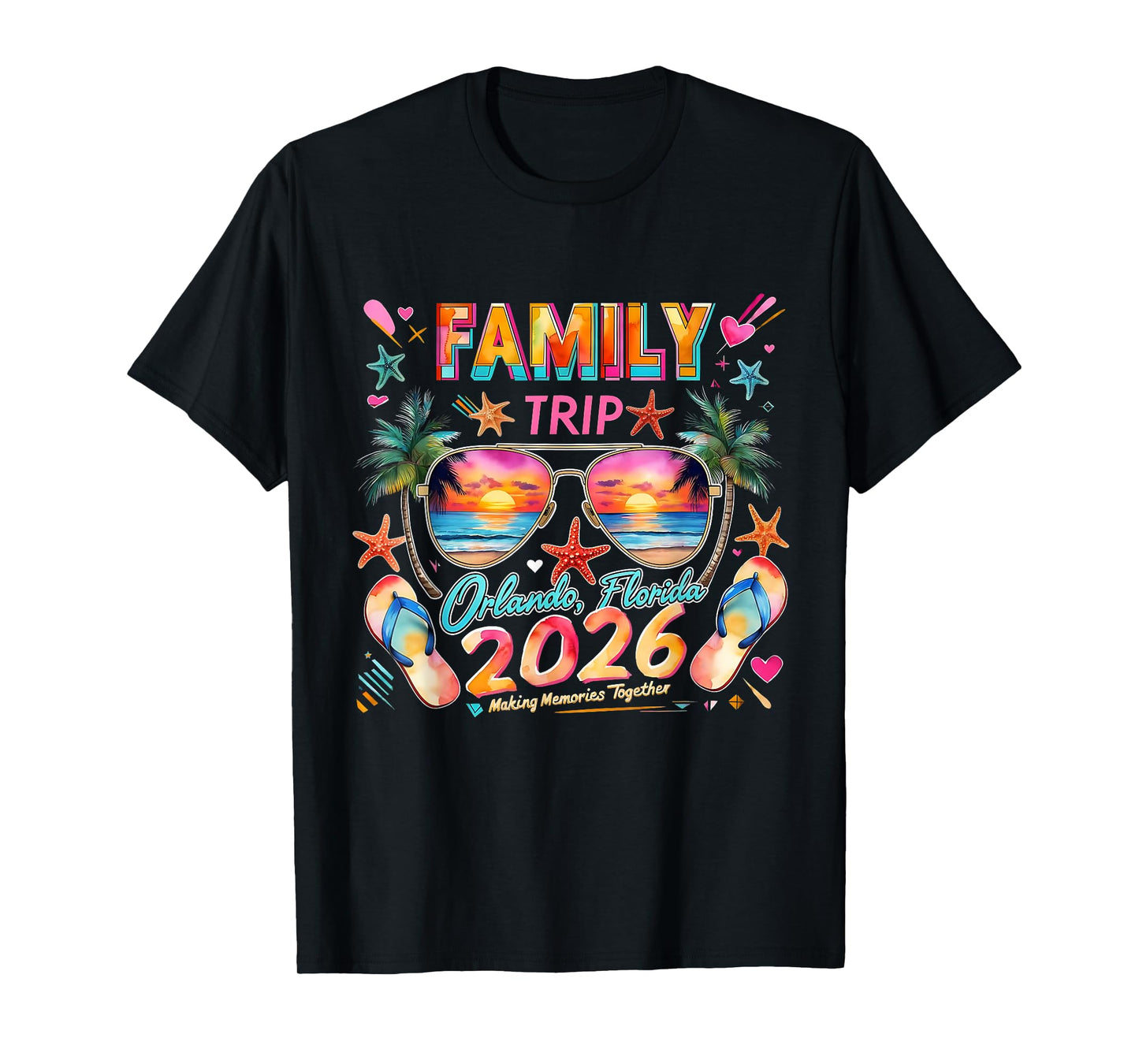 Family Trip Orlando Florida 2026 Making Memories Together T-Shirt