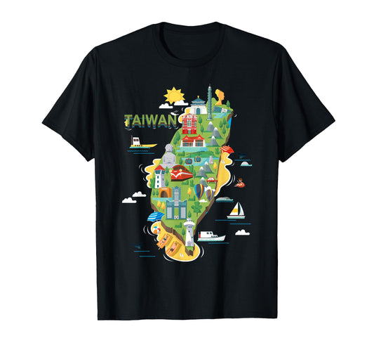 Travel Around Asia Taiwan Taipei Family Vacation Souvenir T-Shirt
