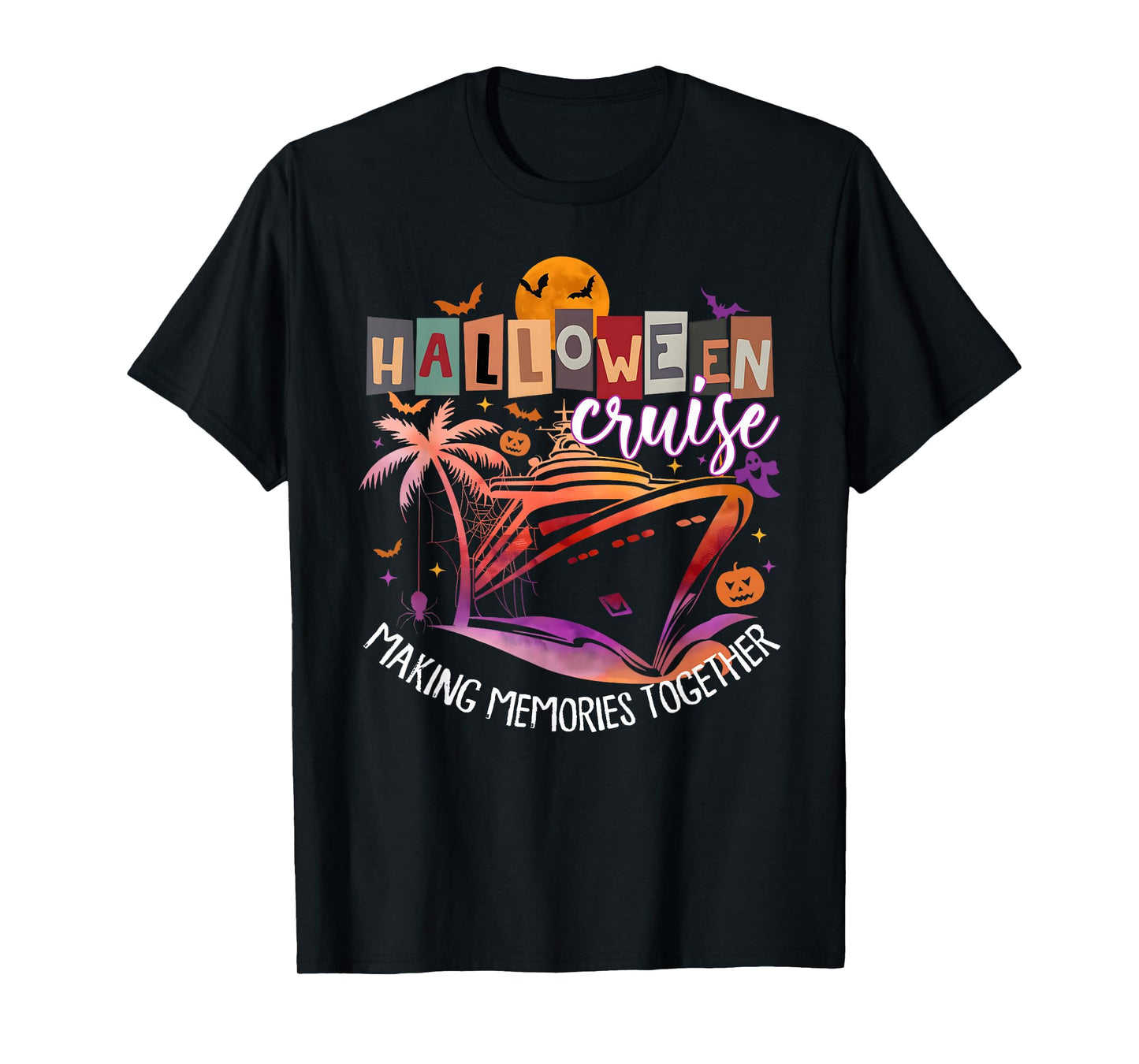 Family Halloween Cruise 2025 Matching Family Cruising Crew T-Shirt