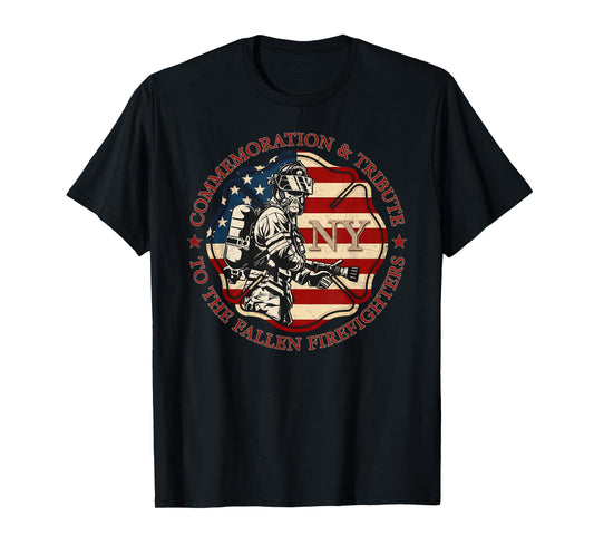 The Fallen Firefighters Of New York New York Fire department T-Shirt